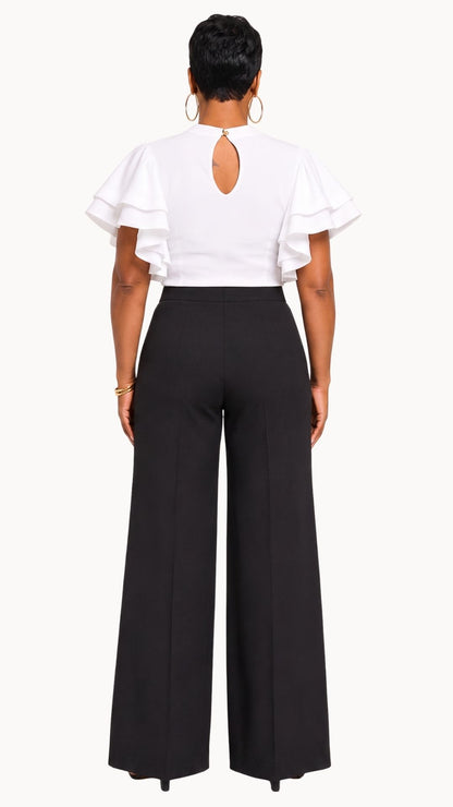 Simone Ruffle Sleeve Top