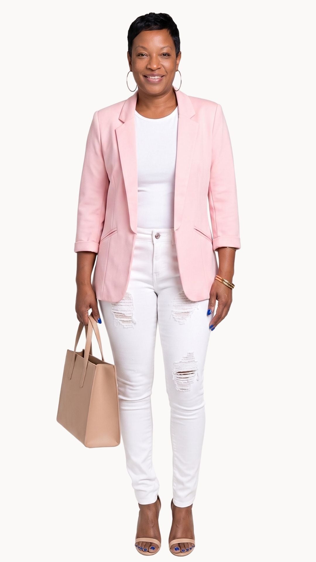 Blush Authority Blazer