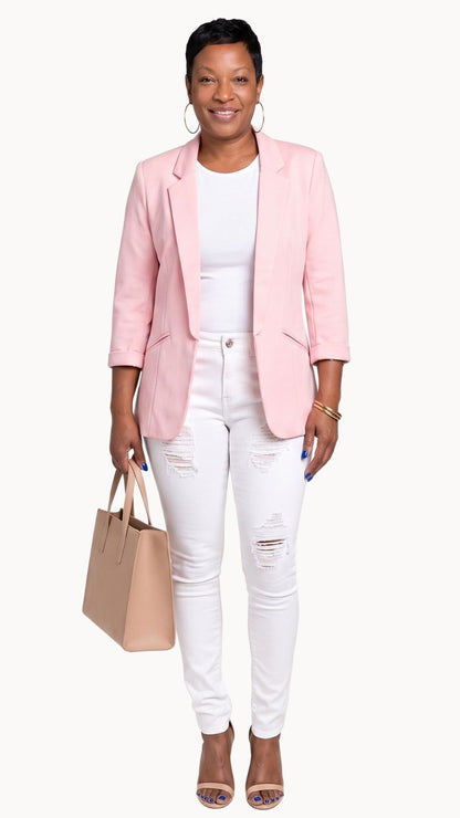 Blush Authority Blazer