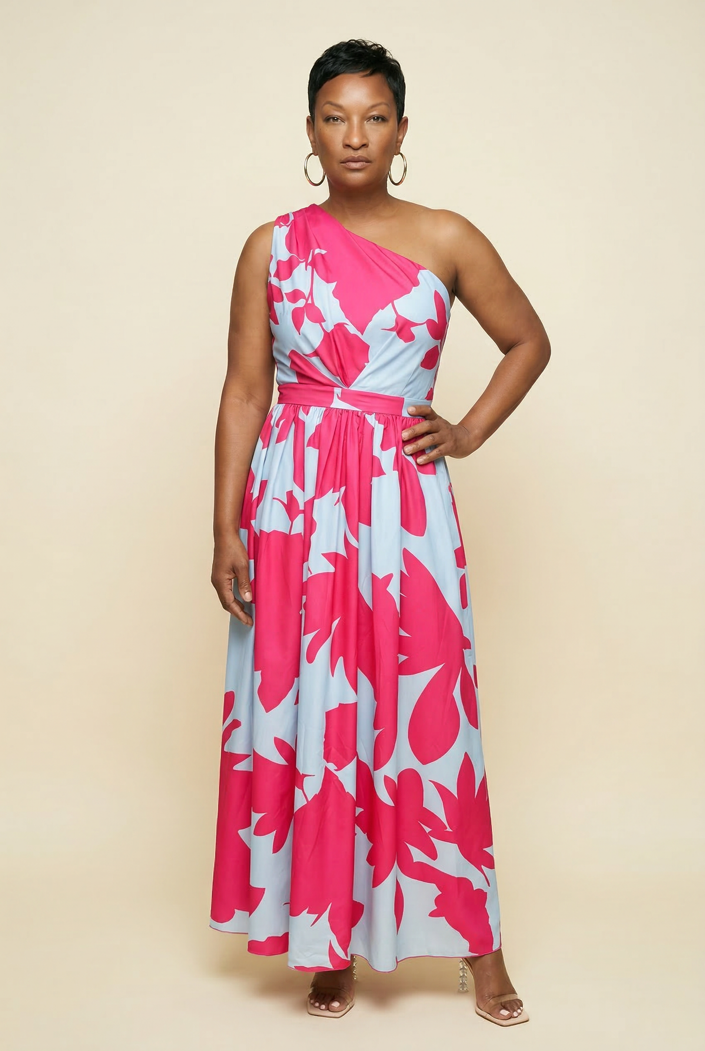 Riviera One-Shoulder Maxi Dress