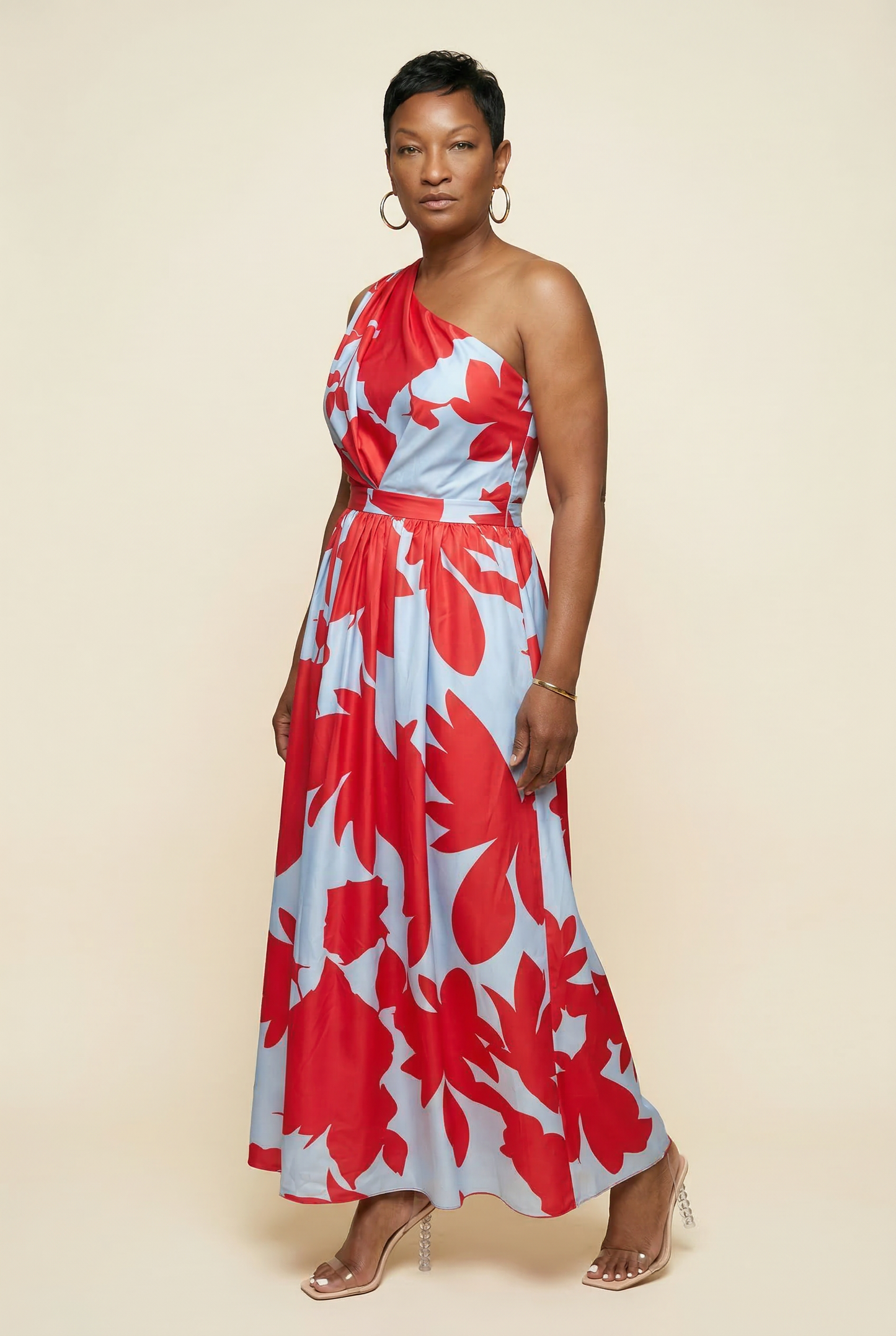 Riviera One-Shoulder Maxi Dress